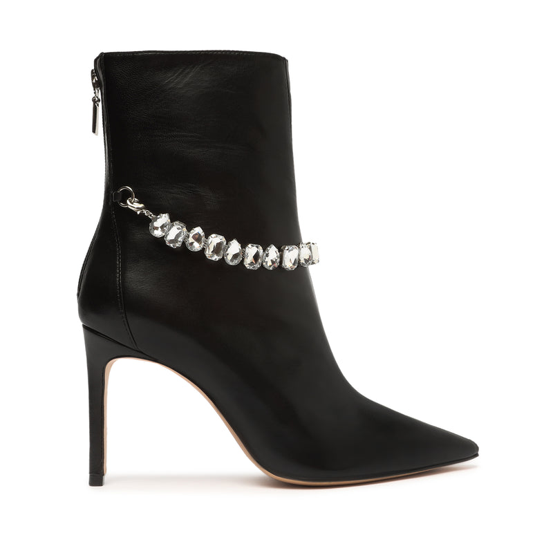 Rhea Nappa Leather Bootie Booties OLD 5 Black Nappa Leather - Schutz Shoes