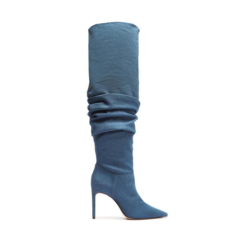Ashlee Over The Knee Boot Boots Fall 22 5 Blue Denim - Schutz Shoes