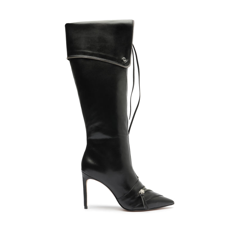 Arla Up Leather Boot Boots Pre Fall 23 5 Black Leather - Schutz Shoes