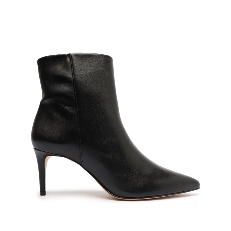 Mikki Mid Leather Bootie Booties Bets-CO 5 Black Leather - Schutz Shoes