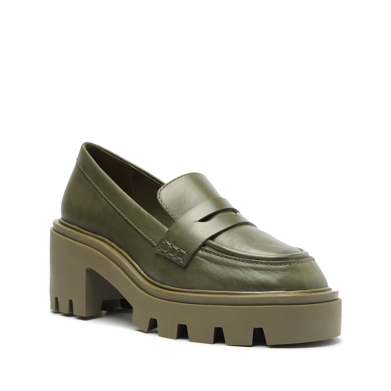 Viola Tractor Leather Flat Flats Pre Fall 23    - Schutz Shoes