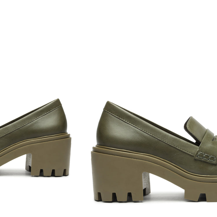 Viola Tractor Leather Flat Flats PRE FALL 23    - Schutz Shoes