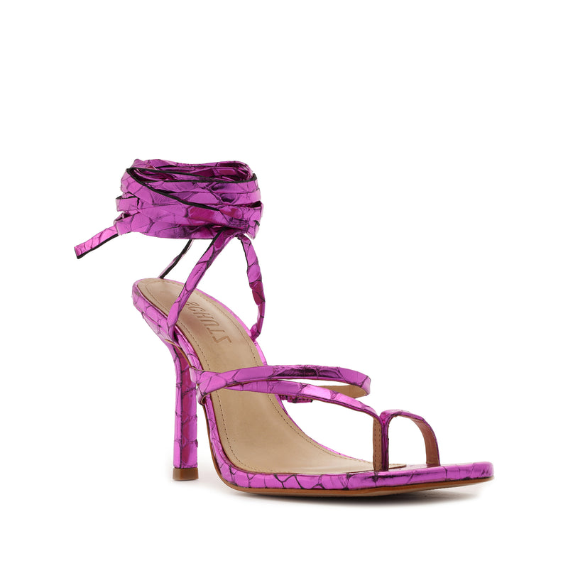 Lily Metallic Leather Sandal Sandals OLD    - Schutz Shoes