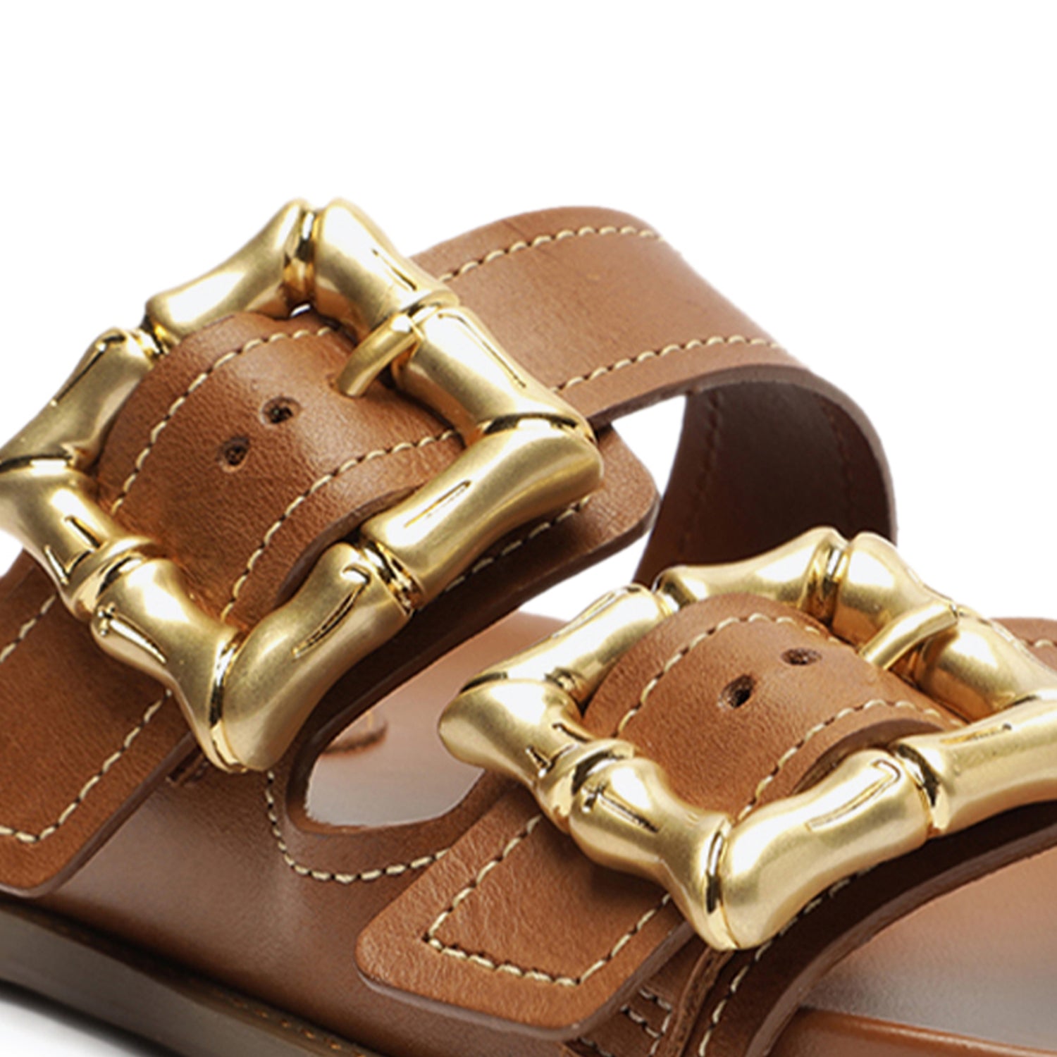 Enola Sporty Leather Sandal Flats Spring 23    - Schutz Shoes