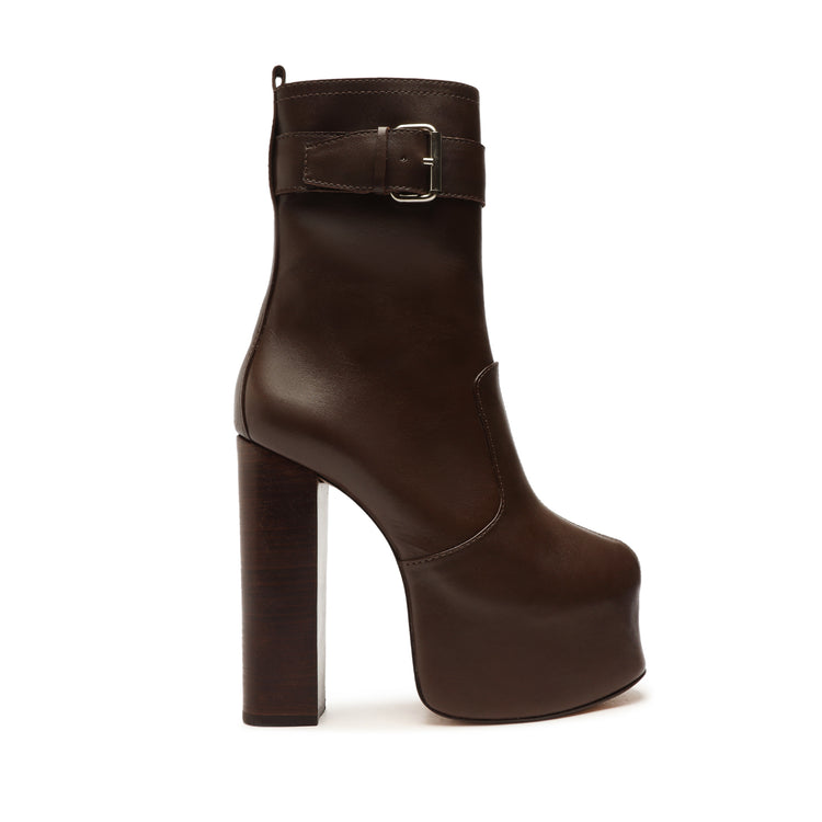 Aberdeen Buckle Bootie Booties Fall 22 5 New Bison Faux Leather - Schutz Shoes