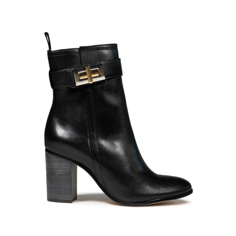 Lucienne Calf Leather Bootie Booties Fall 22 5 Black Calf Leather - Schutz Shoes