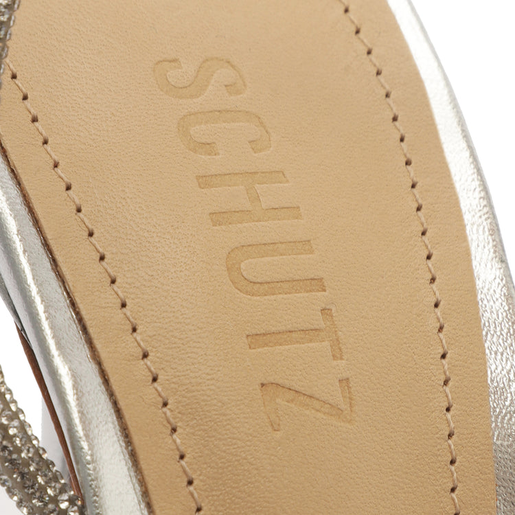 Jewell Metallic Nappa Leather Sandal Sandals FALL 23    - Schutz Shoes