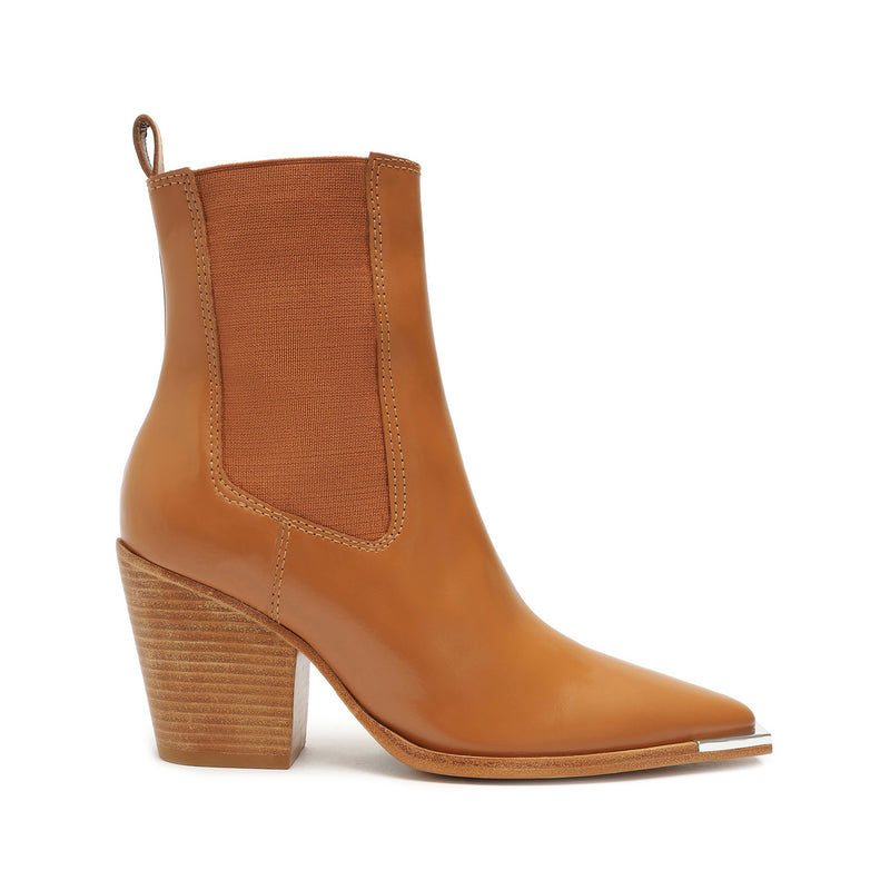 Springsteen Leather Bootie Booties Open Stock 5 Caramel Leather - Schutz Shoes