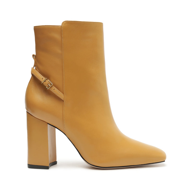 Christine Nappa Leather Bootie Booties Open Stock 5 Nude Caramel Nappa Leather - Schutz Shoes