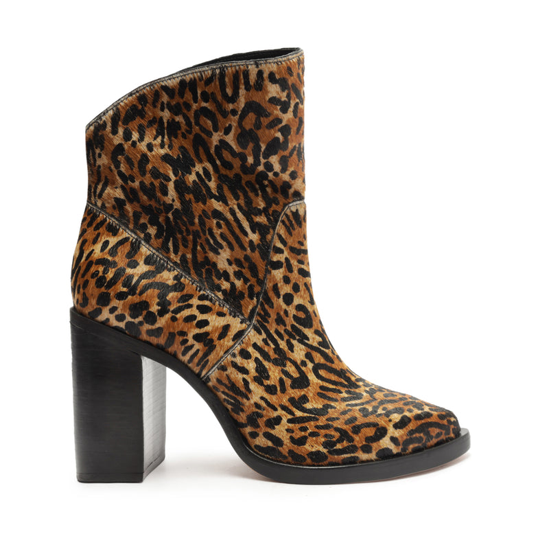 Misty Calf Hair Bootie Booties Fall 23 5 Animal Print Leather - Schutz Shoes