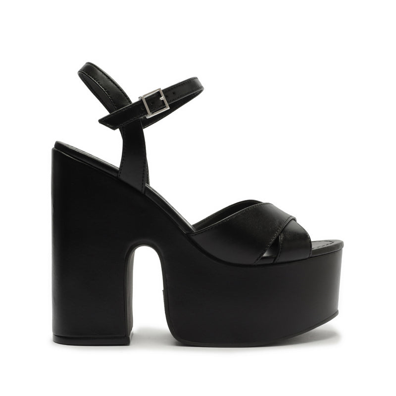 Keefa Cutout Nappa Leather Sandal Sandals Resort 23 5 Black Nappa Leather - Schutz Shoes