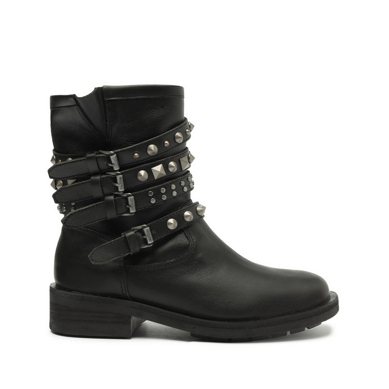Luizia Graxo Leather Bootie Booties Pre Fall 23 5 Black Graxo Leather - Schutz Shoes