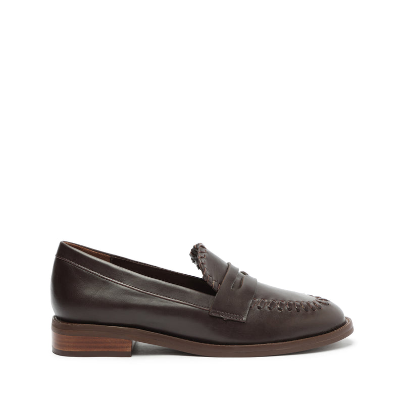 Lenon Leather Flat Flats Fall 23 5 Black Leather - Schutz Shoes
