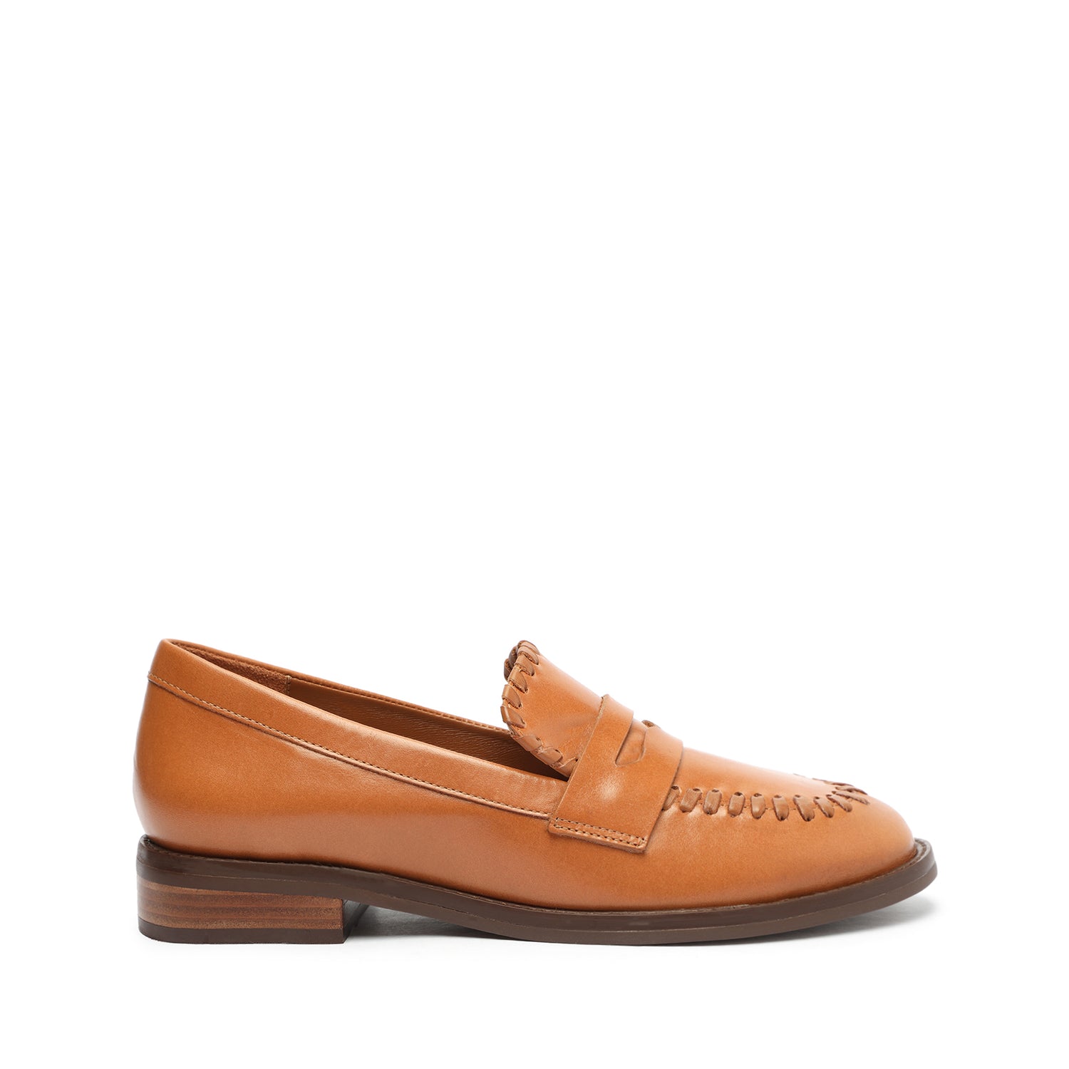 Lenon Leather Flat Flats FALL 23 5 Honey Peach Leather - Schutz Shoes