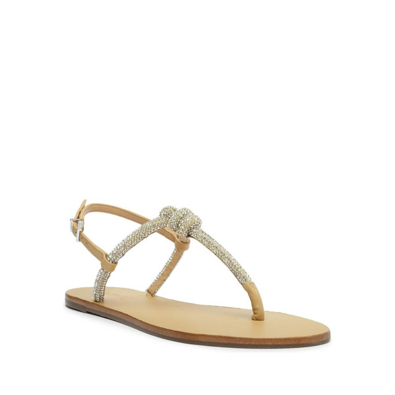 Pearly Nappa Leather Sandal Flats OLD    - Schutz Shoes