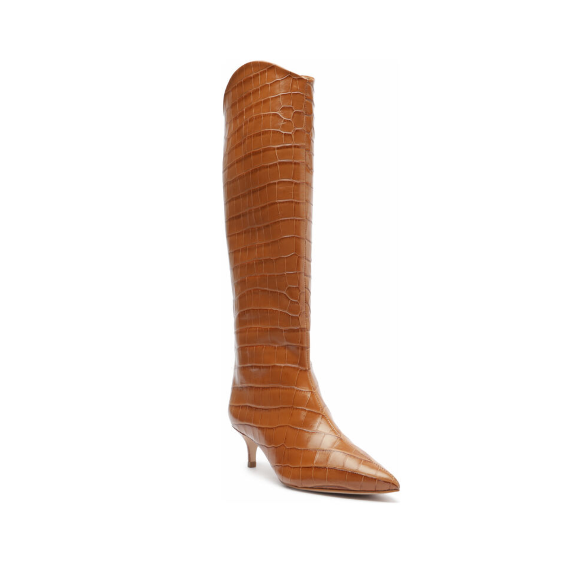 Maryana Lo Crocodile-Embossed Leather Boot Boots FALL 23    - Schutz Shoes