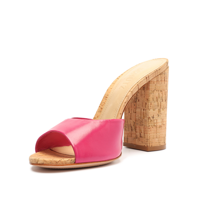 Kaycee Nappa Leather Sandal Hot Pink