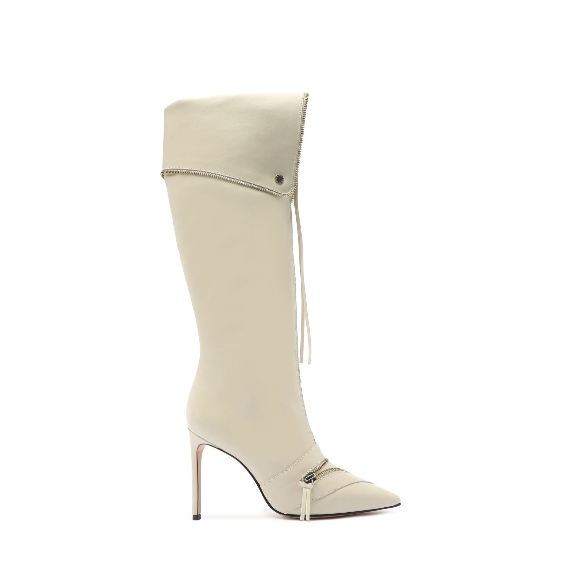 Arla Up  Leather Boot Boots Pre Fall 23 5 Pearl Atanado Leather - Schutz Shoes