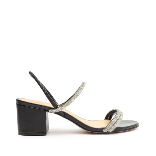 Whiteley Block Nappa Leather Sandal Sandals PRE FALL 23 5 Black Nappa Leather - Schutz Shoes