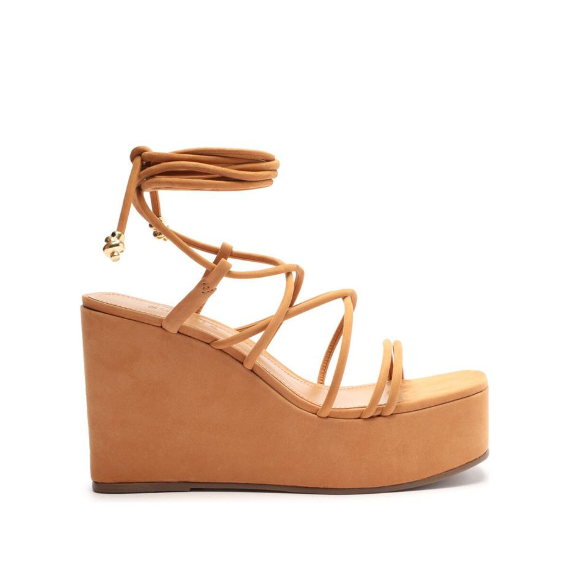 Magdalena Casual Platform Sandal Sandals OLD 5 Nude Caramel Nubuck - Schutz Shoes