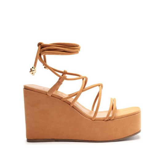 Magdalena Casual Platform Sandal OLD 5 Nude Caramel Nubuck - Schutz Shoes