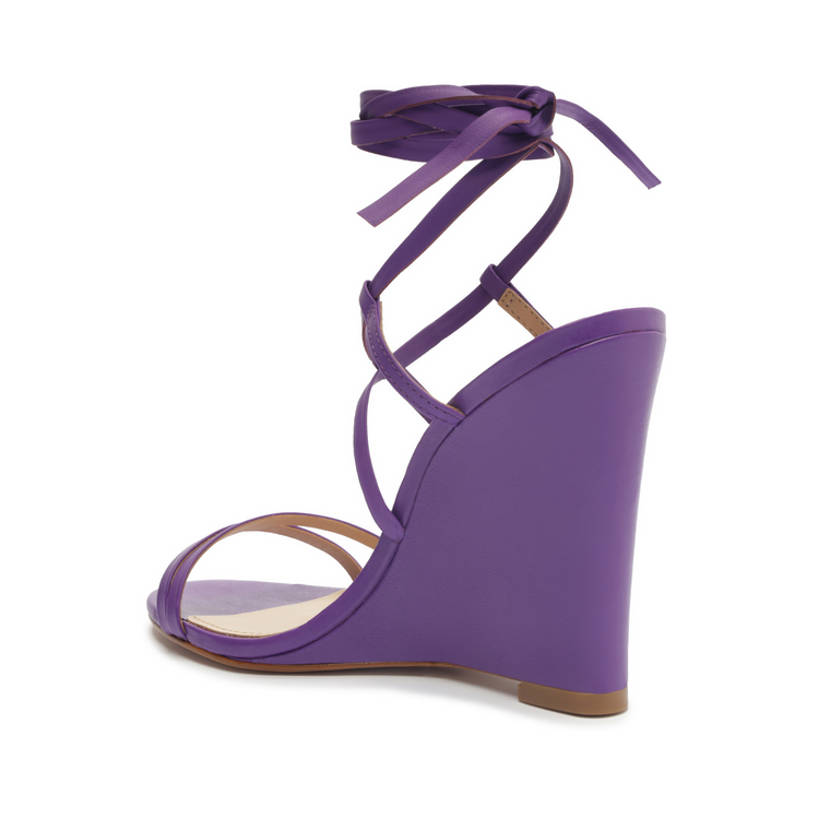 Deonne Casual Nappa Leather Sandal Violet