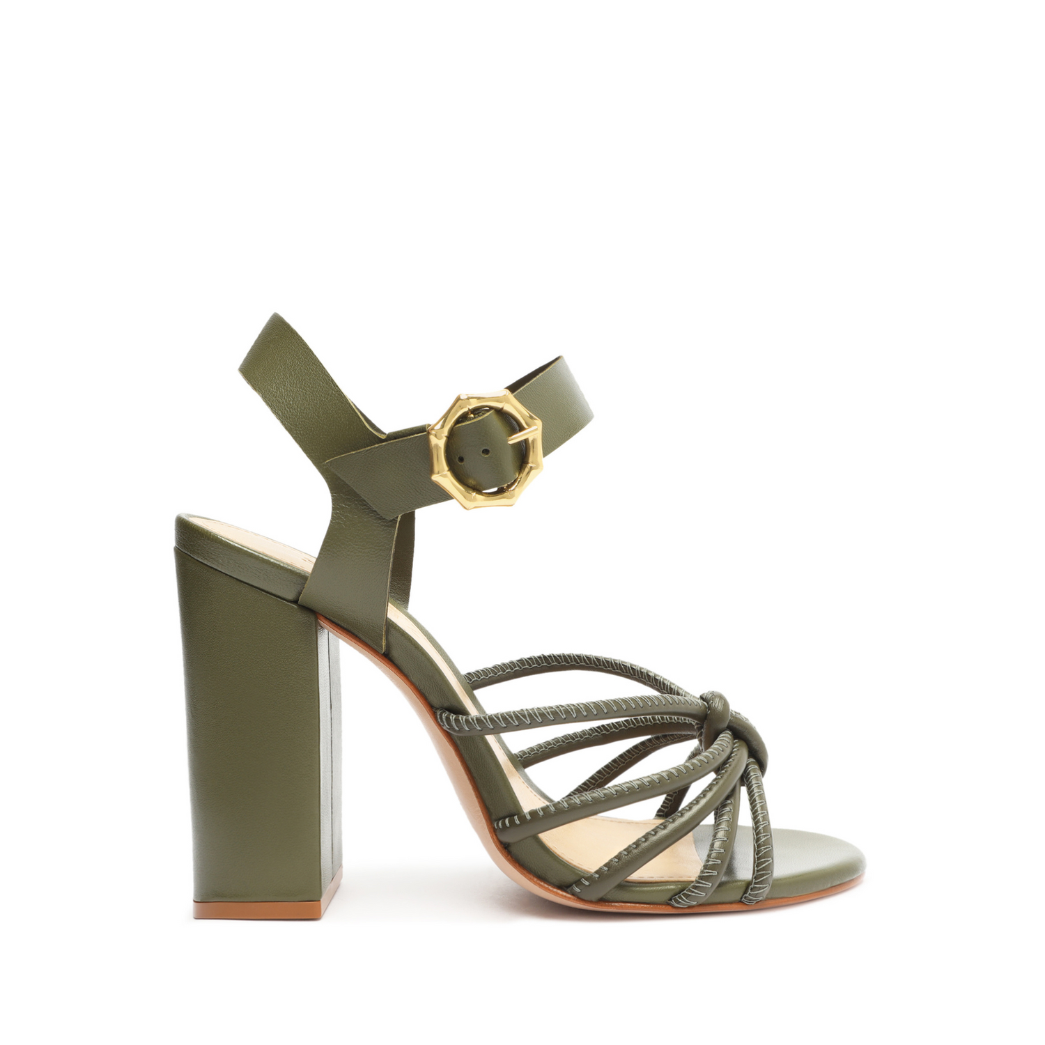 Schutz block 2025 heel sandal