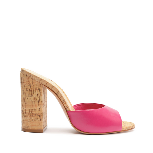 Kaycee Nappa Leather Sandal Spring 23 5 Hot Pink Nappa Leather - Schutz Shoes