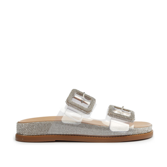 Tessa Vinyl Sandal RESORT 24 5 Light Beige Vinyl - Schutz Shoes