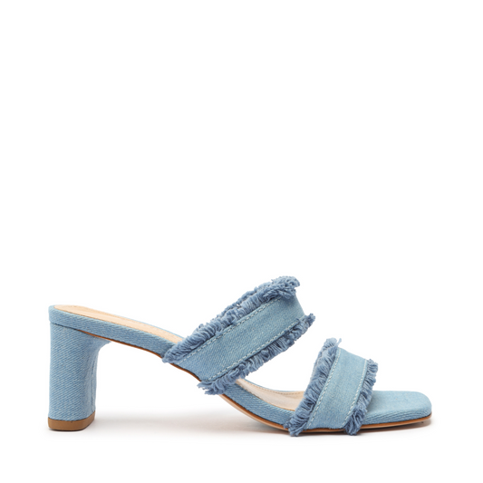 Amely Mid Block Denim Sandal Sandals SPRING 24 5 Summer Jeans Denim - Schutz Shoes