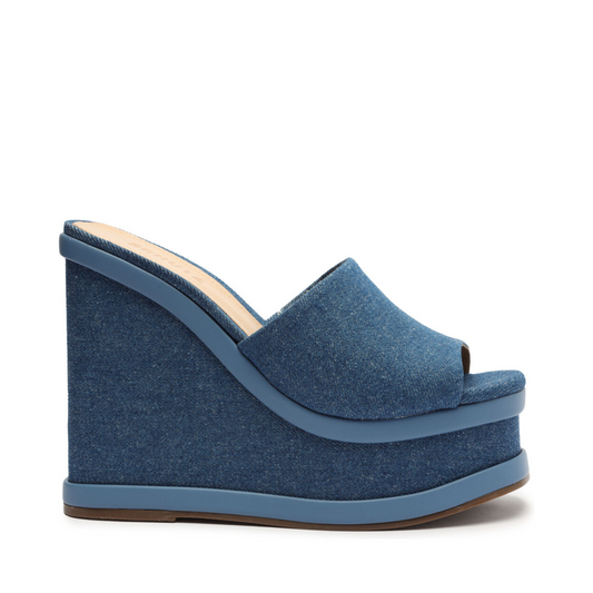 Dalle Denim Sandal Sandals Resort 23 5 Blue Denim - Schutz Shoes