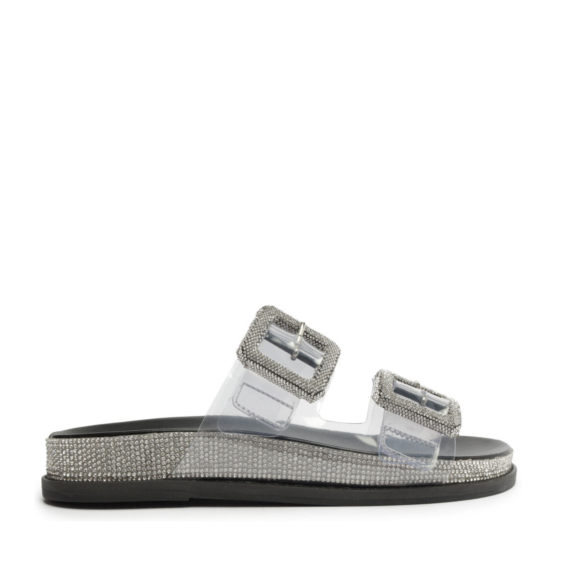 Tessa Vinyl Sandal Flats RESORT 24 5 Clear Vinyl - Schutz Shoes