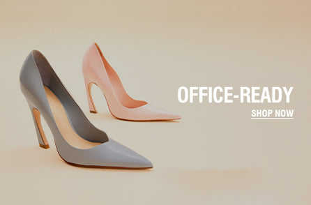 Brown suede high-heeled slouch boot displayed against a dark gradient background, with the text 'CHIC SUEDE' and a 'SHOP NOW' button on the right side.