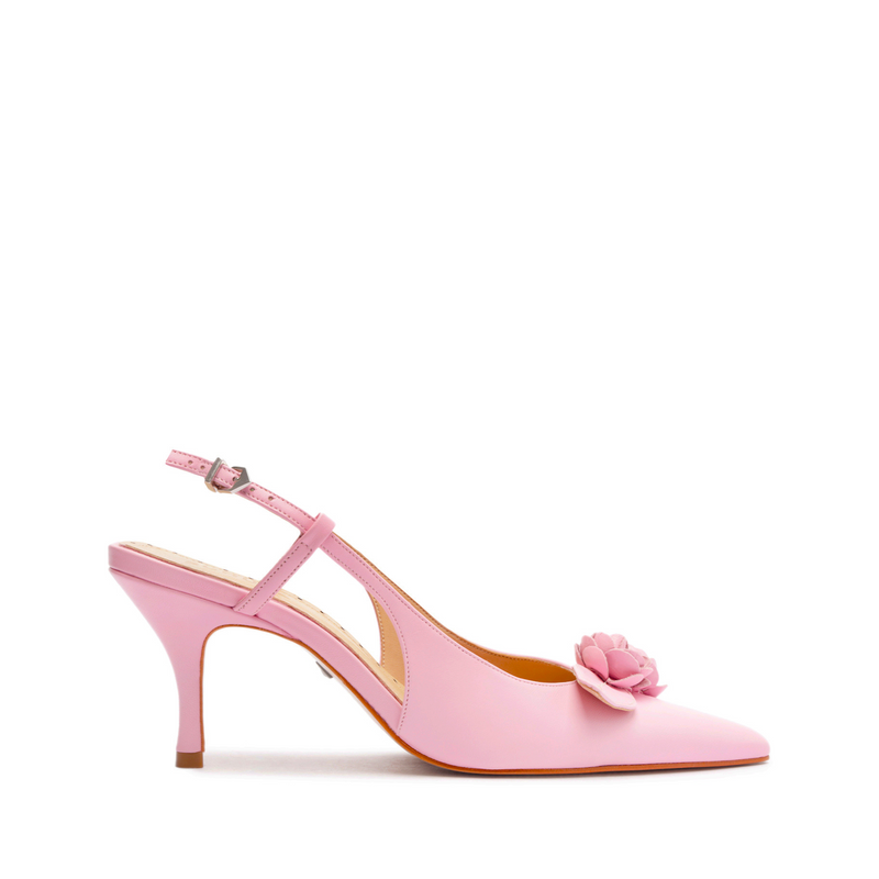 Alma Sling Nappa Leather Pump Pumps Spring 24 5 Pink Nappa Leather - Schutz Shoes