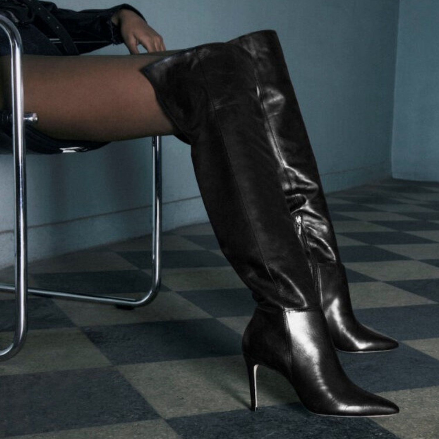 Mikki Over the Knee Leather Boot – SCHUTZ