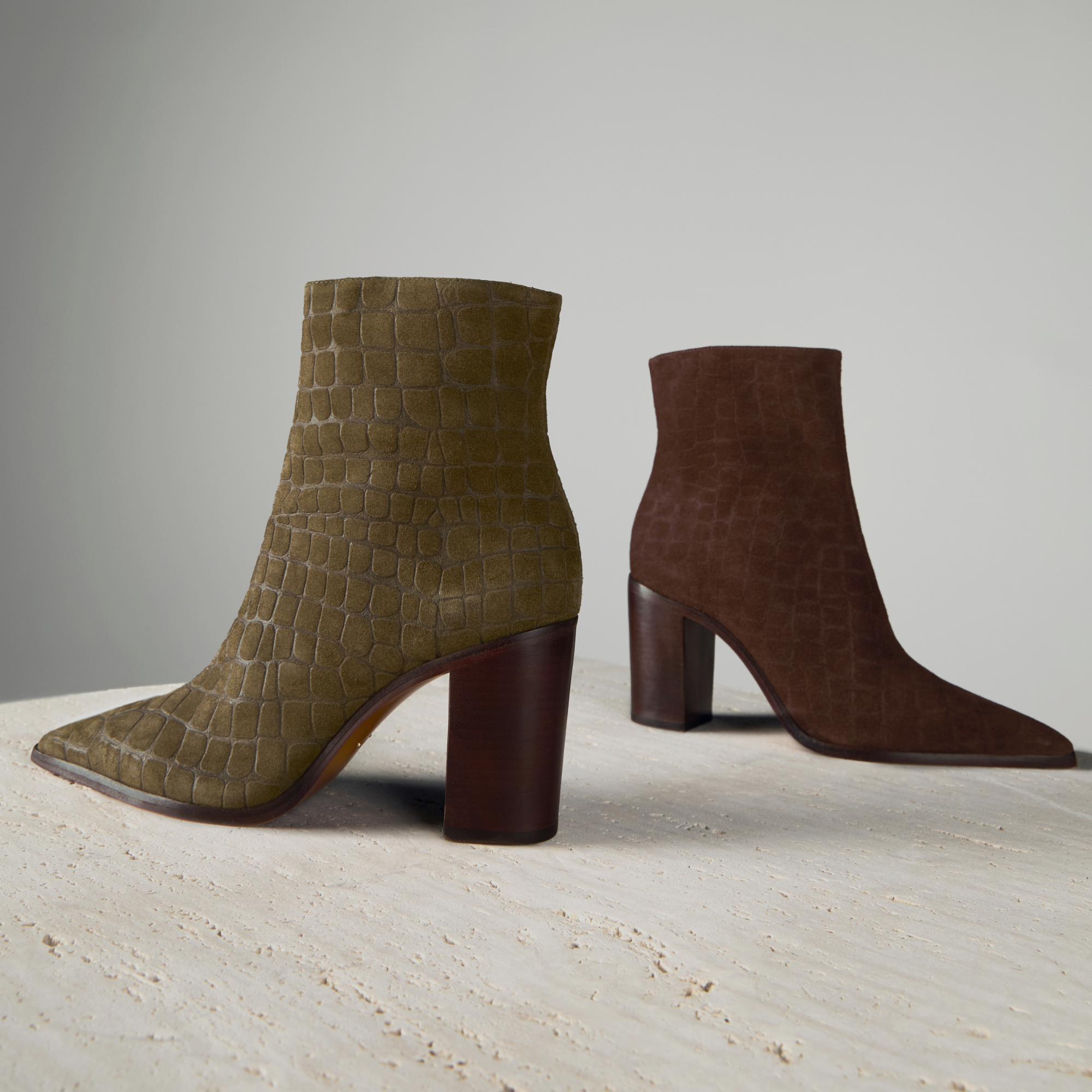 Schutz Raffaela Up Fringes Stiletto Suede Boot