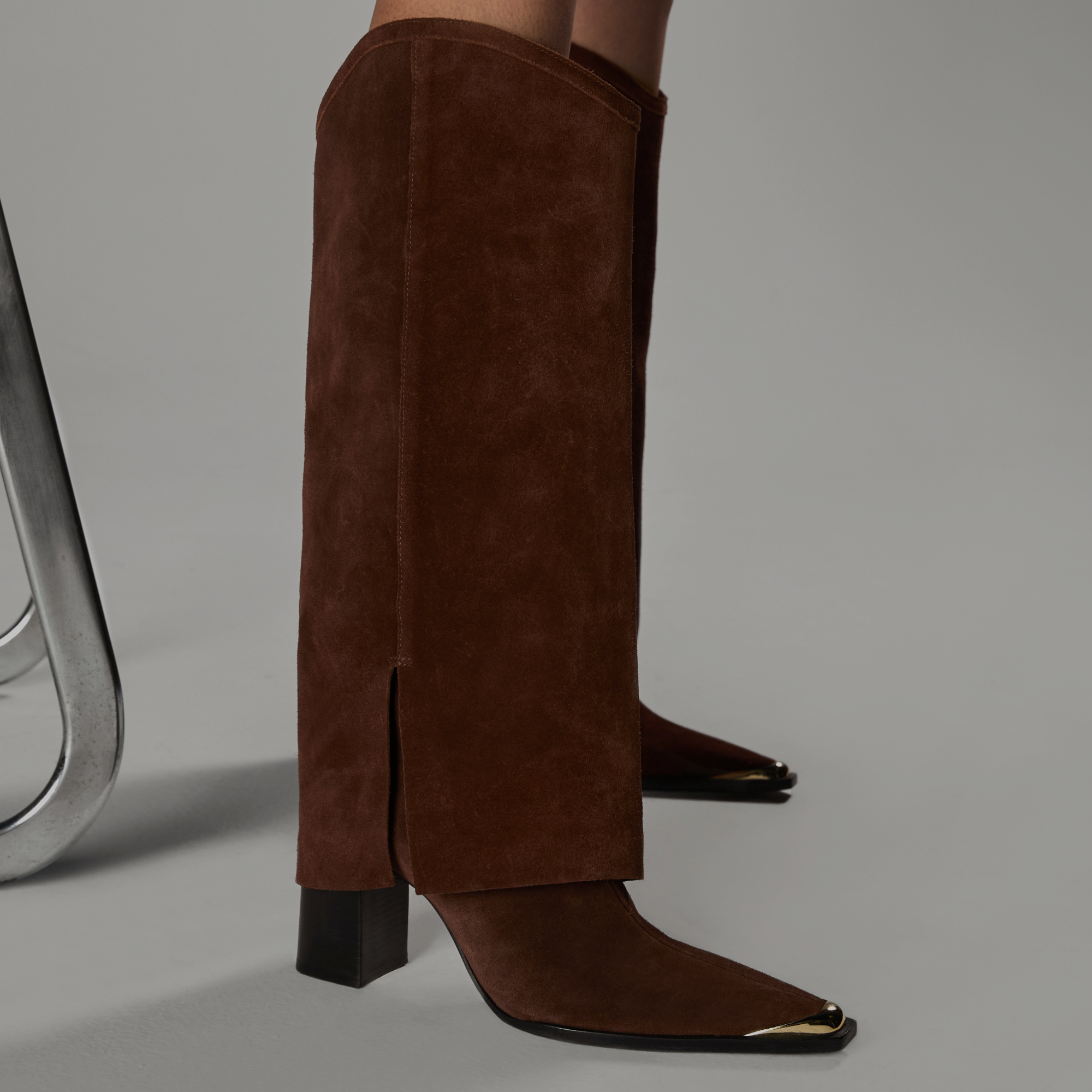 Schutz Raffaela Up Cloak Suede Boot