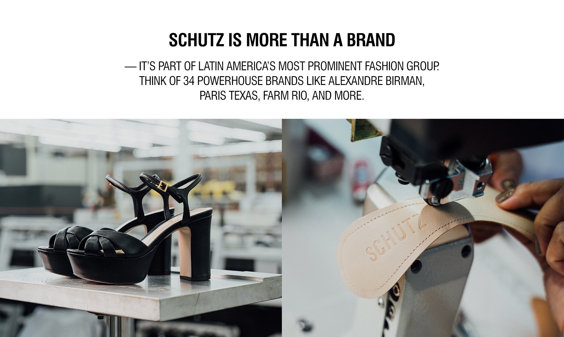 About Us In Her Schutz, She Can Conquer Anything SCHUTZ