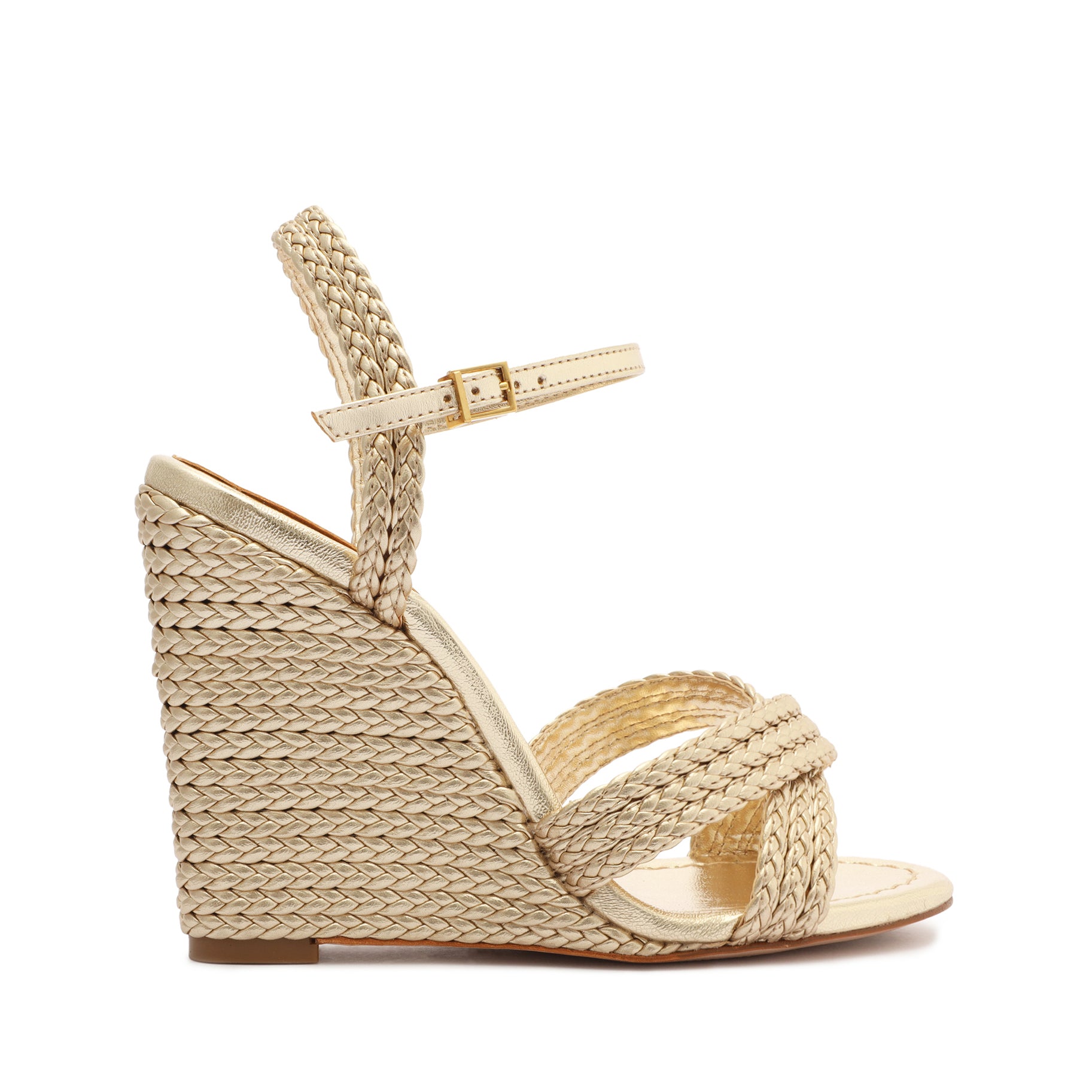 Karima Metallic Nappa Sandal Sandals High Summer 23 5 Gold Metallic Nappa - Schutz Shoes