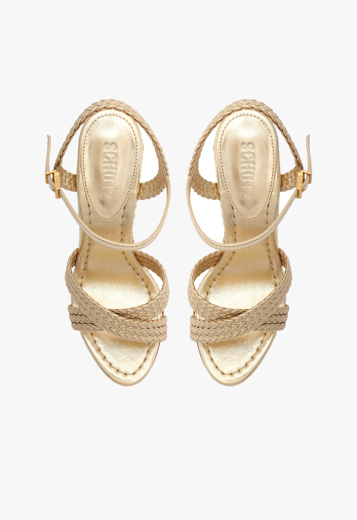 Karima Metallic Nappa Sandal - Schutz Shoes