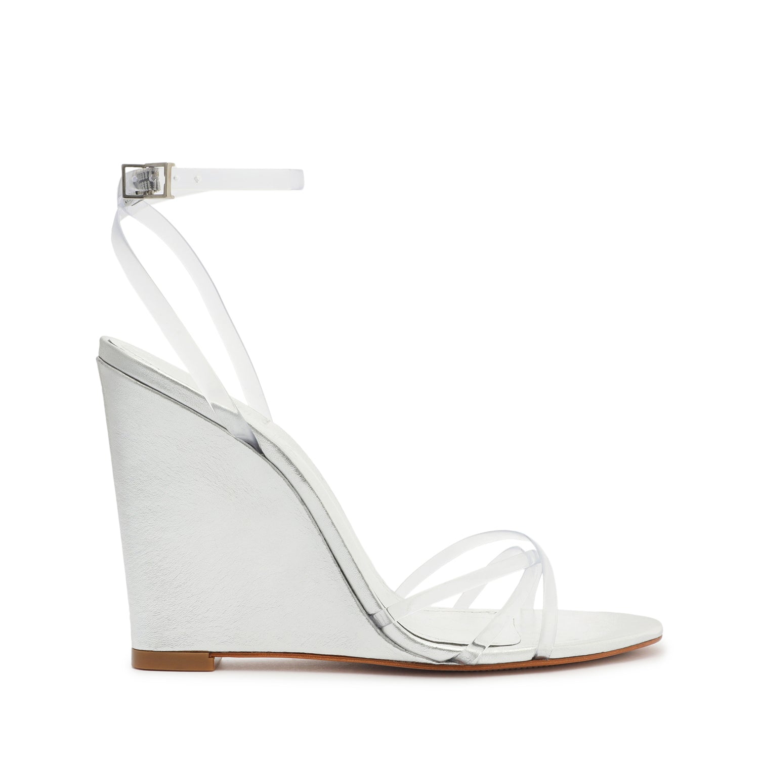 Amelia Leather Sandal Sandals High Summer 23 5 Silver Leather - Schutz Shoes