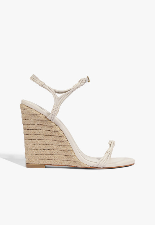 Nara Leather Sandal 5 Sugar White Leather - Schutz Shoes