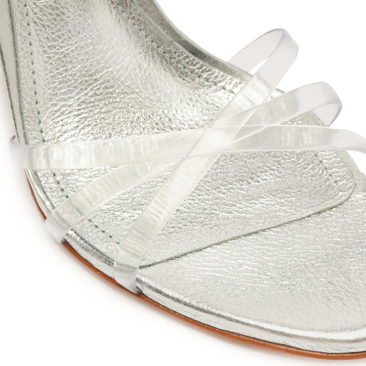 Amelia Leather Sandal Silver
