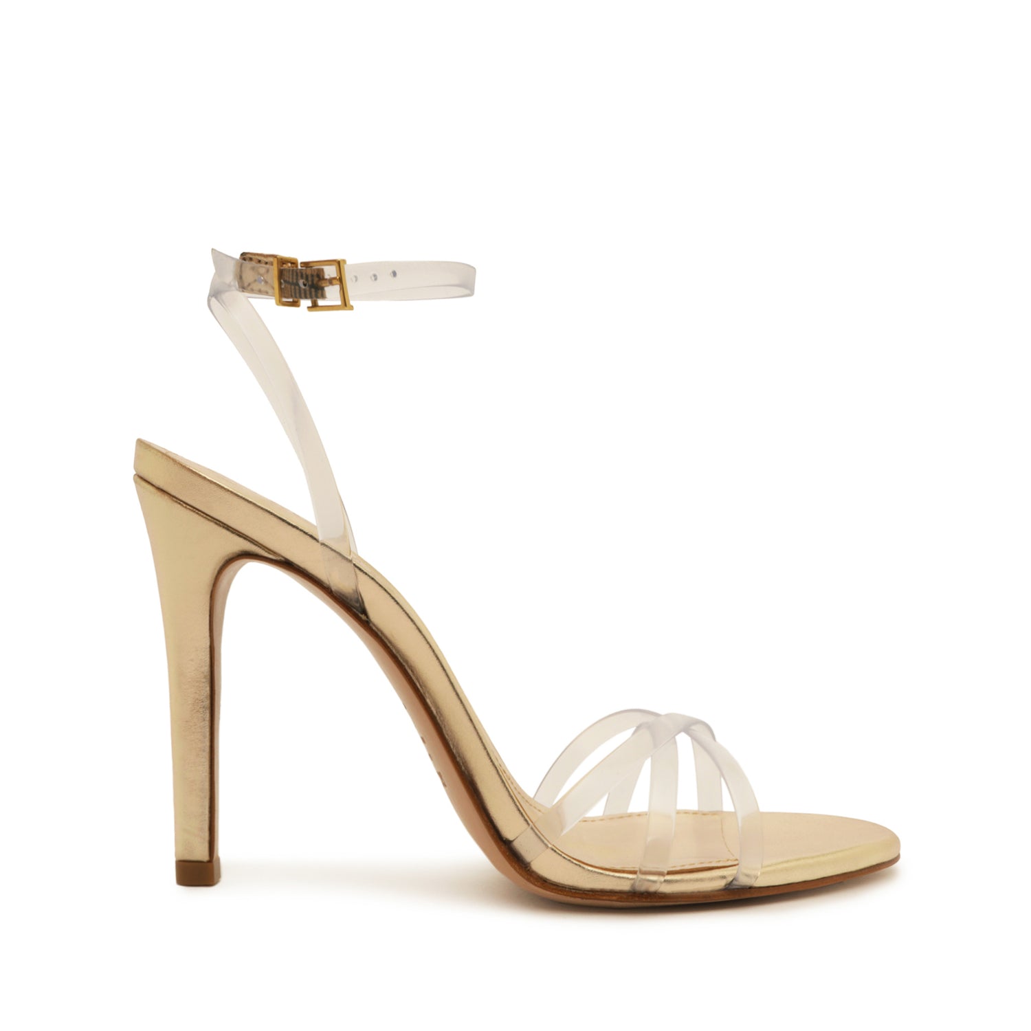 Amelia Leather Sandal Sandals High Summer 23 5 Gold Leather - Schutz Shoes