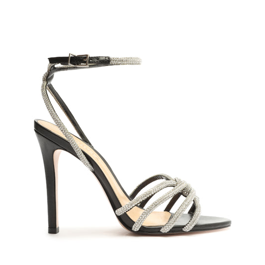 Rachel Glam Nappa Leather Sandal Sandals High Summer 23 5 Black Nappa Leather - Schutz Shoes