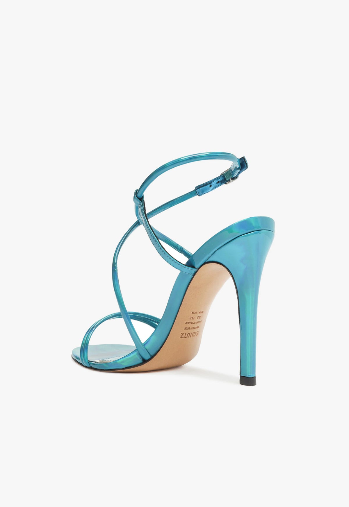 Aimee Specchio Leather Sandal Sandals WINTER 23 - Schutz Shoes