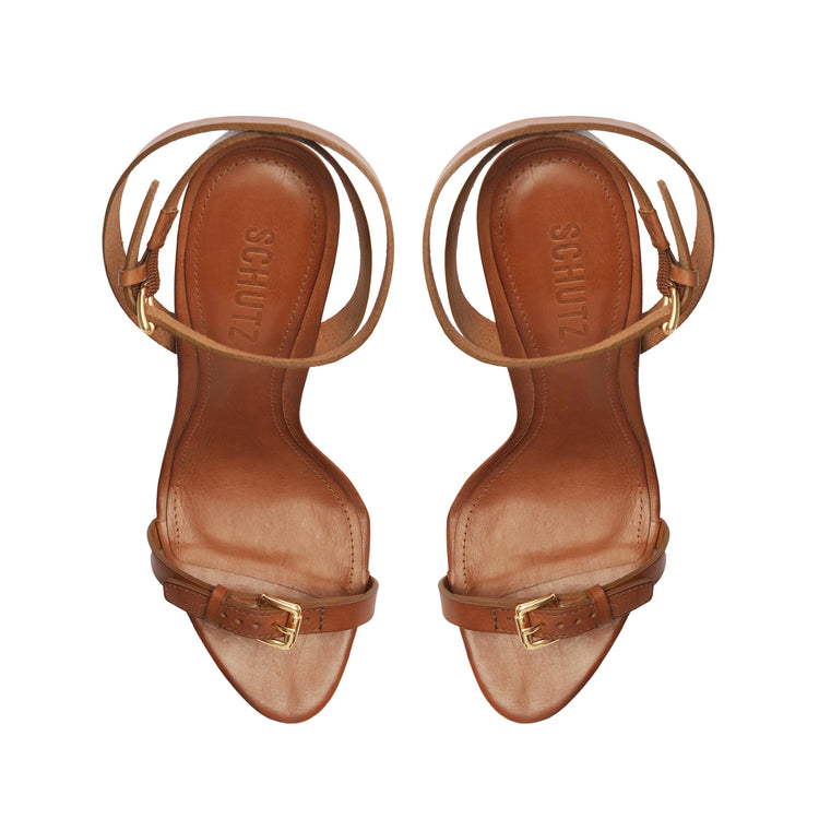 Aurora High Stiletto Leather Sandal Sandals Spring 24    - Schutz Shoes