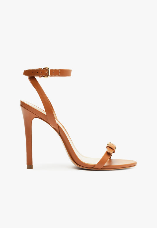 Aurora Leather Sandal Spring 25 5 Brown Leather - Schutz Shoes