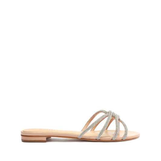 Rachel Glam Nubuck Sandal Flats OLD 5 Sweet Rose Nubuck - Schutz Shoes