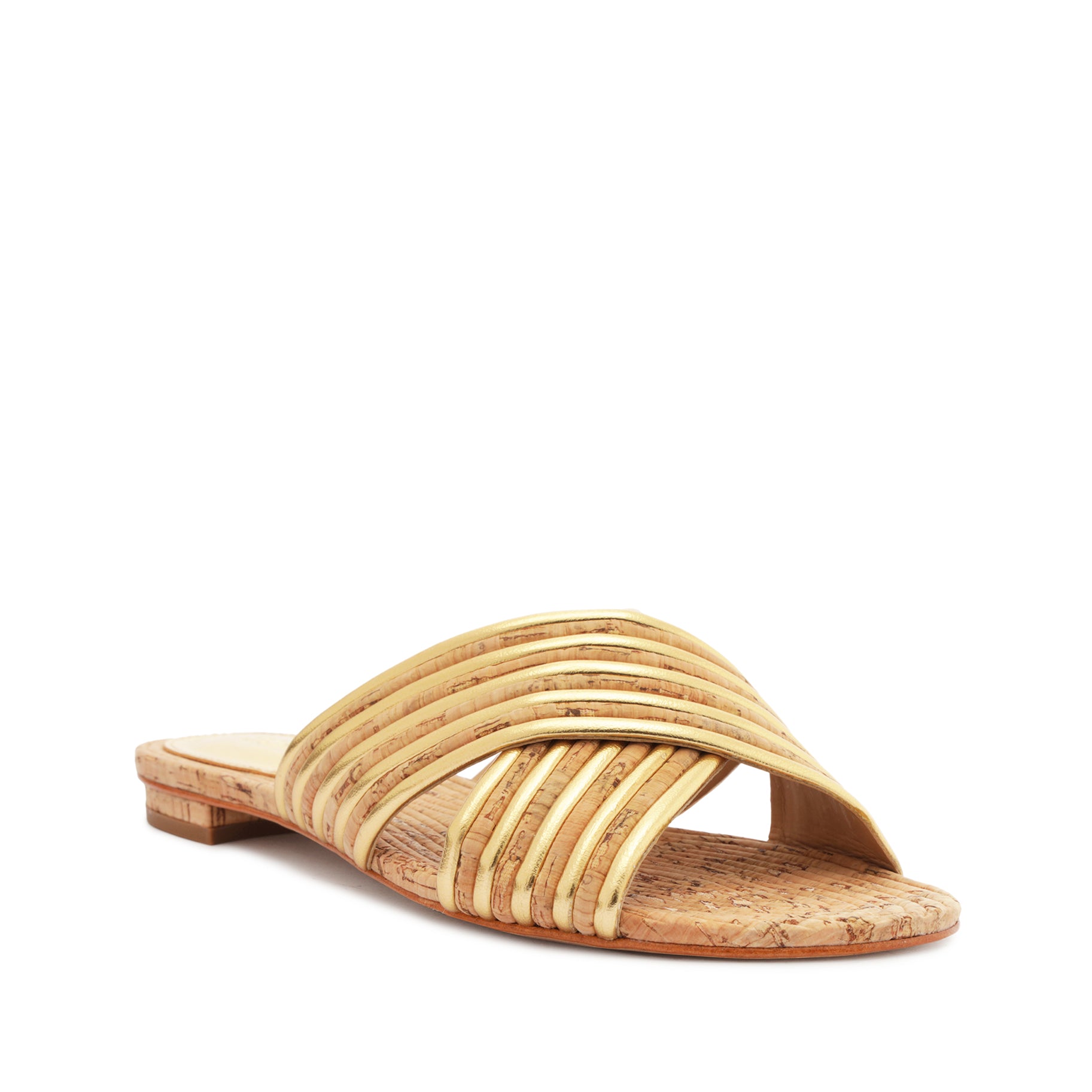 Latifah Cork Sandal Flats SPRING 24    - Schutz Shoes